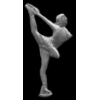 FIGURE SKATER PIN CAST ICE SKATING PIN